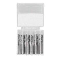 Ball End Mill Schaftfräser aus Hochgeschwindigkeitsstahl für CNC-Bearbeitungen und Präzisionsfräsen, 10 Stück