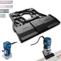 Hochwertiger Führungsschienenadapter für Bosch GLF 55-6, GKF 500/550 und weitere Werkzeuge von Makita, Bosch, Festool und Mafell - Made in Germany