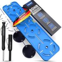 Präzise Markierungen und Ausrichtungen für Heimwerker-Projekte mit STONE REEF Zubehörset, Wasserwaage, Tieflochmarker und Bohrlöcher