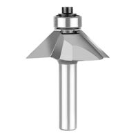 SpeTool Fasenfräser 8mm Schaft 45 Grad für Oberflächenbearbeitung von Holz, hochwertiges Hartmetall-Klinge mit Kugellager und integriertem Fräskopf