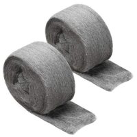 Zwei Stück Stahlwolle, JatilEr 3m Stahlwolle Fein 0000 Grade Metall Polieren Stahl Wolle Schleifvlies Edelstahl Draht Wolle Pads Effektive Barriere Gegen Nagetiere auch in Verbindung mit Haus, Garage, Büro oder anderen Räumen
