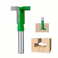 T-Nutfräser 8mm Schaft Hartmetall T-Track Holz Fräser Bit Oberfräse für individuelle Vorrichtungen und Halterungen, geeignet für Holz, MDF, Spanplatten und Sperrholzplatte