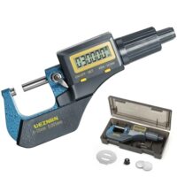 Digitale Bügelmessschraube mit hoher Präzision, Messbereich 0-25 mm, Auflösung 0,001 mm / 0,00003 Zoll, LCD-Display für metrische und imperialische Einheiten