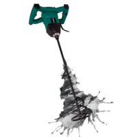 Betonmischer mit Rührwerk und Sanftanlauf für Beton, Zement, Farbe und Mörtel - Einstellbare Geschwindigkeit von 240 bis 850/min