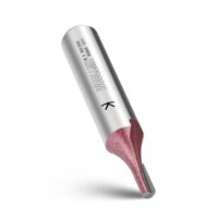 WOBLLMX 8mm Schaft Nutfräser, Ø2mm Arbeitslänge 6mm Hartmetall Bestückt Standard für Holzbearbeitung