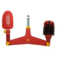 Dachrinnenreiniger mit Teleskopstiel und Austauschbarer Bürstenkörper für multi-star System