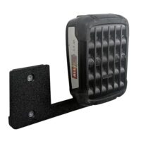 Wandhalterung für 2 Akkus von Bosch, kompatibel mit PBA Akkus der grünen Home & Garden Serie, Schwarz, Platzsparend und stabil, Made in Deutschland