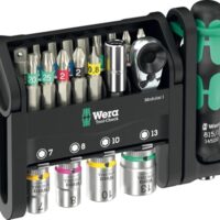 Das Wera Tool-Check Modular 1, 21-teilig ist ein umfassendes Werkzeugset für Hand- und Maschinen-Verschraubungen.