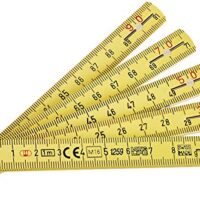 Hochwertiger Wiha Gliedermaßstab Longlife 1 m metrisch mit 10 Gliedern, gelbfarben, für Heimwerker und Profis