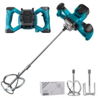 Akku Farbmörtelrührer von WingFly, kompatibel mit Makita 18V Batterie, 3200W Rührwerk für Mörtel, Zement und Farbe, 6-Gang-Fahrzeug
