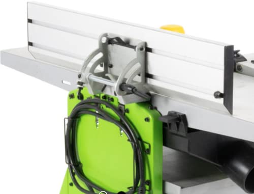 Die hochwertige Abricht-Dickenhobelmaschine von Zipper bietet alles, was erforderlich ist, um perfekte Ergebnisse zu erzielen. Die Maschine verfügt über zwei Messer in einer Welle und einen gleichmäßigen Werksvorschub. Inklusive Ein Paar Ersatz-Hobelmesser.