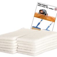12 weiße Polierpads für den Handpadhalter und Stielpadhalter, ideal für Neuaufbau und Aufpolieren von Parkettpflastern
