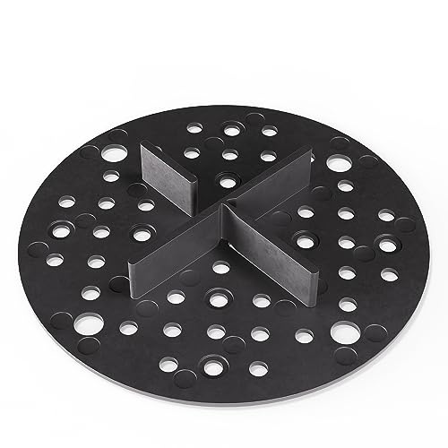 Bauhandel24 Fugenkreuze 5mm für Terrassenplatten, Plattenlager und Auflage-Pads mit Teller für den Außenbereich, Kiesbettlager oder Splittbettlager - Schwarz