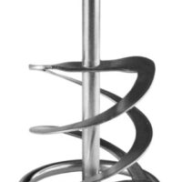 BERG Wendelrührerquirl WRR 140 S, 600mm Länge, Ø 140mm, HEX 12 Aufnahme, Schutzring für behälterschonendes Mischen, Profi-Rührer für Mörtel, Estrich, Spachtelmasse und Fliesenkleber