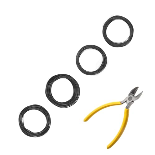 Bonsai-Draht Set aus eloxiertem Aluminium, 4 Größen, 45m Gesamtlänge, ideal für Bäume und Pflanzen