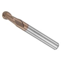 CoCud Schaftfräser mit Kugelkopf, 3mm Radius, 6mm Schaft, 50mm Länge, AlTiN-Beschichtung, M30 Tungsten Karbid, 2 Flöten Fräser Bit für Edelstahl und gehärteten Stählen