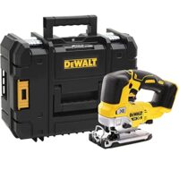 DEWALT Akku-Pendelhub-Stichsäge (18V, brstenlos, luftgekühlt, verstellbarer Alu-Druckguss-Sgeschuh, 3-fach Pendelhub) - Produktfoto für Heimwerker-Aufgaben