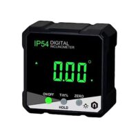 Digitales Winkelmessgerät mit großem LCD-Display und Magnet zum Messen von Sägetischen, Bandspannungen, Metallstangen oder Rundrohren für Tischler und Heimwerker