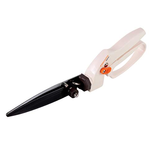 Fiskars Rasenkantenschere GS41, hochwertige Schere für Form- und Rückschnitt von Rasen und Hecken, Länge: 35,5 cm, Gewicht: 250 g, Weiß/Orange, FiberComp/Hochwertiger Stahl