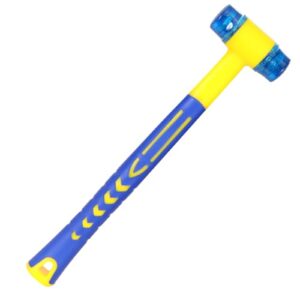 Gummihammer als Ersatz für traditionelle Holzhämmer, Kunststoffstiel und weiche Gummiköpfe, ideal für Innendekoration, Möbelmontage oder Schmuckherstellung, rutschfester Griff und langlebig