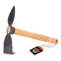Handhacke aus hochwertigem Spezialstahl für Gartenpflege, 40cm kurzer ergonomischer Griff