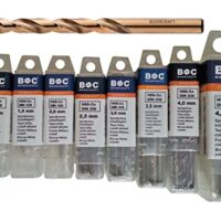 HSS E Co5 Metallbohrer, Edelstahl Bohrer mit Cobalt-Spiral für V2A-Stahl 10er Pack