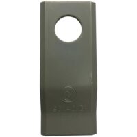 Kreiselmäherklingen, 25 Stück, 96 x 40 x 3 mm, gekröpft, für Deutz-Fahr, IHC, PZ, Fella, Pöttinger und Taarup-Maschinen