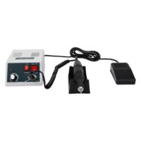 Labor Mikromotor mit Fußsteuerung und manueller Stufenlos-Drehzahlregelung für DIY-Projekte und Laborarbeit