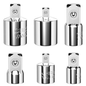 Steckschlüssel Adapter, Ratschen Adapter, 1/4" auf 3/8", 1/2" auf 3/8", 3/8" auf 1/4", sicherer und zuverlässiger Verbindungsaufbau für Knarren und Steckschlüsseln