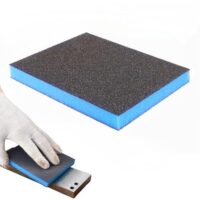 Leder Schleifpad, Weich Schleifschwamm, Nass-Trocken-Schleifpapier, Waschbar und Wiederverwendbare Schleifpads, 120 Körnung Spezifikationen Schleifpads Sortiment für Rauen Stellen vor Lederreparaturen