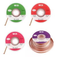 Hochwertige Lötlitzen für Elektronik und Reparaturbedarf, 4-Stück Set mit Kupferdraht in verschiedenen Breiten (2mm, 2.5mm, 3mm und 3.5mm) zum Entfernen von Lötzinns aus Elektronik-Komponenten