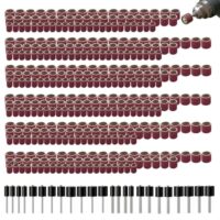 Schleiftrommel-Set mit 376 Teilen und 24 Schleiftrommel-Mandrels für Dremel-Rotationswerkzeuge