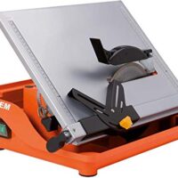 Professionelle Fliesenschneidmaschine mit Schnellbefestigung und verstellbarem Anschlagwinkel für Holzfliesen