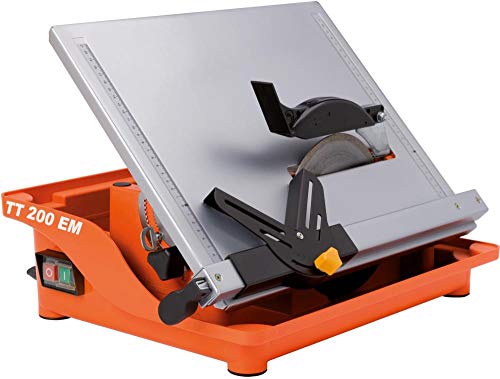 Professionelle Fliesenschneidmaschine mit Schnellbefestigung und verstellbarem Anschlagwinkel für Holzfliesen