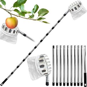 Obstpflücker mit Teleskopstiel, Apfelpflücker und Kirschenpflücker zum Obstgarten-Management