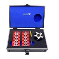 PAULIMOT Messerkopf 50 mm und 20 Ersatz-Schneidplatten für Heimwerker und Profis, hochwertige Oberfläche, TiAlN-Beschichtung, hohe Laufruhe und Schnittleistung