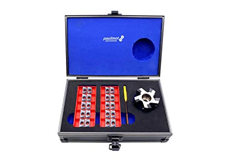 PAULIMOT Messerkopf 50 mm und 20 Ersatz-Schneidplatten für Heimwerker und Profis, hochwertige Oberfläche, TiAlN-Beschichtung, hohe Laufruhe und Schnittleistung