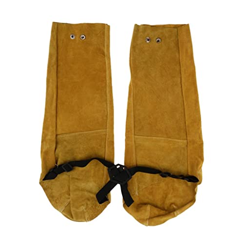 Schweißerschutzhülschen mit goldenem Halsband, atmungsaktiv und feuerfest, ideal für sicheres Arbeiten bei der Handwerksarbeit oder im Werkstattbereich.