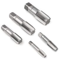 Rohrgewindebohrer Set mit 5 Stücken - Gewindenschneider und Gewindebohrer für Reparatur von Rohrverschraubungen