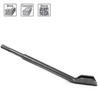 S&R Hohlmeißel SDS-plus 14 x 250 x 22 mm, gehärtet, Kanalmeißel mit speziellem Oberflächenschutz in Industriequalität