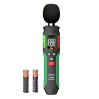 Schallpegelmesser Digitaler, Dezibel-Meter mit A/C gewichtet für die Messung von Schallpegeln in dB bei einem Bereich von 30 bis 130 dB. Eintrag ist ein Audio-Lärm-Messgerät mit einem tragbaren LCD-Farbdisplay und verschiedenen Funktionen wie Data Hold und MAX Hold.