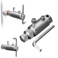 Schraubenausdreher, Screw Extractor für Ausbau Rohrbruch Schrauben, Linksausdreher für die Reparatur von Rohrgewindeanschlüssen, Schraubenentferner Einstellbar, Geeignet für 1/4, 1/6 und 1 Zoll Rohre
