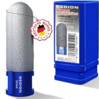 Diamantfräser 20 mm x M14 Premium, Bohren und Fräsen von harten Fliesen mit Industrie-Diamanten, Profi Fliesenfräser 20 mm für Bosch Makita und ähnliche Winkelschleifer
