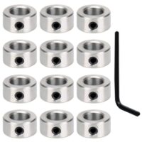 12 Stück Sicherungsring 8mm, Klemmring, Stahl Stellringe, Tiefenanschlagringe, Gewindesicherungsring T8 für CNC-Teile