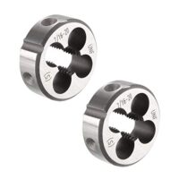 Rundeisen von sourcing map, legiertes Werkzeugstahl für Gewindearbeiten, 2 Stück, 7/16"-20 UNF Rechtsgewinde