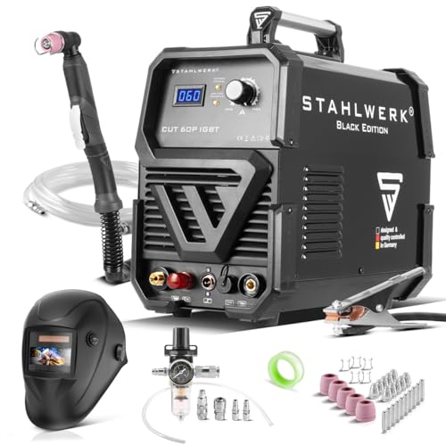 STAHLWERK Plasmaschneider CUT 60 Pilot IGBT - Vollausstattung - Leistungsstarkes Werkzeug für Metalle, lackierte Bleche und Flugrost