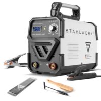 Schweißgerät STAHLWERK Elektroden ARC 200 ST, flexibel einsetzbar ohne Gas, kompakt, MMA, E-Hand, 200 A, Lift-TIG-fähig, Smartkühlung, Überhitzungsschutz, Hotstart-Automatik, Anti-Stick-Funktion