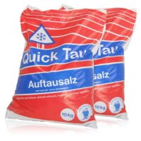 Hochwertiges Streusalz Kornklasse M, 2 x 10 kg Auftausalz für professionellen Einsatz in Streuwagen, langfristig wirksam und schnell tätig