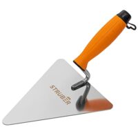 Rostfreie Maurerkelle mit Softgriff, Edelstahl Kelle für Mauererarbeiten, Made in EU