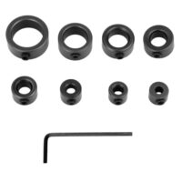 Bohrer-Tiefenanschlag, Tiefenbegrenzer, Inbus-Schlüssel, 8-teiliges Set, präzises Bohren, Holzbearbeitung, Möbelmontage